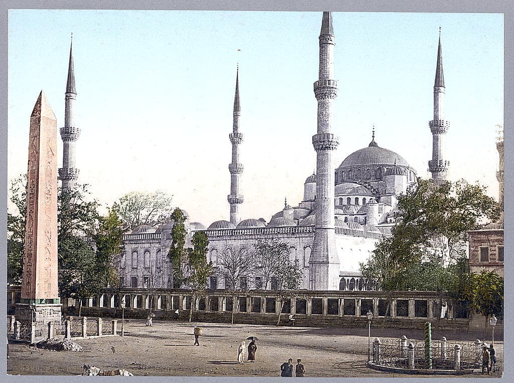 Sultanahmet Camii ve çevresi, yaklaşık 1890 tarihî görünümü